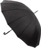 Happy Rain Golf Langer Schwarzer Regenschirm Produktbild-Vorschau 1