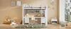 Lit mezzanine 90 x 200 cm en pin avec bureau et rangements, Voir les images du produit 15