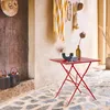 sweeek - Klappbarer Bistro-Gartentisch aus Stahl, 2 Produktbild-Vorschau 4