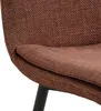 Becca chaise de salle à manger tissu orange. Voir les images du produit 2
