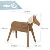 roba Outdoorspielpferd, Massivholz teak-farben, Produktbild-Vorschau 5