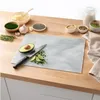 Deska do krojenia ze szkła 20 x 30 cm Biały marmur – Podgląd zdjęcia produktu 2