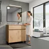 Waschbeckenunterschrank Badmöbel Sink Holz Badschrank Gäste Produktbild-Vorschau 2