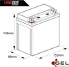 Langzeit Gel Motorradbatterie YTX14-BS 14Ah 12V Produktbild-Vorschau 5