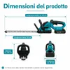 AJIEQAQ Tagliasiepi a Batteria 21V, Motore Brushless 1000W, Anteprima dell’immagine prodotto 7