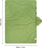 A green camping blanket laid flat with dimensions indicated. Anteprima dell’immagine prodotto