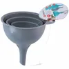 3x TRICHTER Set Ø 6/8/10cm aus Kunststoff Grau Produktbild-Vorschau 2