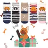 5 Paare lustige Socken Damen, Hundemotiv, bunt, trendy, Gr. Produktbild-Vorschau 3