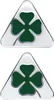 Adesivi 3D Alfa Romeo Quadrifoglio Verde ufficiali, destra Anteprima dell’immagine prodotto 1