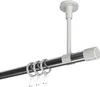 Interdeco Gardinenstange / Vorhangstange Chrom / Weiß, Typ Produktbild-Vorschau 1