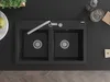 Mexen Hektor lavello in granito a 2 vasche 800 x 480 mm, Anteprima dell’immagine prodotto 4