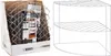 A display box of metal corner shelves and a single white metal corner shelf. Anteprima dell’immagine prodotto