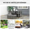 Outsunny Polyrattan Sitzgruppe Gartenset Garnitur 5 tlg. Produktbild-Vorschau 7