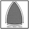 Mirka ABRANET Delta fogli abrasivi Grip 100x152x152mm P120 Anteprima dell’immagine prodotto 3