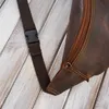 Paolo Peruzzi Echtes Leder Herren Bauchtasche Vintage-Stil Produktbild-Vorschau 10
