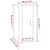 vidaXL TV-Wandschrank Hochglanz-Weiß 40x34,5x80 cm Produktbild-Vorschau 8