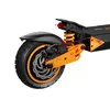 Close-up of the rear wheel and suspension of an electric scooter. Produktbild-Vorschau