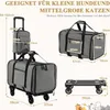 GOPLUS Hundewagen auf Rädern, Transportbox für Haustiere Produktbild-Vorschau 5