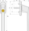 ABUS Abschliebarer Fenstergriff FG110, Produktbild-Vorschau 2
