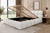 Polsterbett Bett AURELIA 140x200cm Komplettset in Stoff Produktbild-Vorschau 3