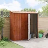 vidaXL Capannoni da giardino Marrone 203,5 x 73 x 200 cm Anteprima dell’immagine prodotto 4