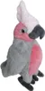 A plush toy parrot, specifically a pink and gray cockatoo, is shown against a white background. Produktbild-Vorschau