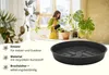 Plastard Untersetzer 5er Set Ø 12 cm Anthrazit - Blumentopf Produktbild-Vorschau 2