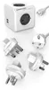 allocacoc PowerCube DuoUSB ReWirable Travel Plugs GRAU + DE Produktbild-Vorschau 2