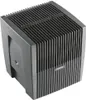 A dark gray air purifier with vertical slats on the front and top. Produktbild-Vorschau