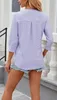 ASKSA Damen T-Shirt 3/4 aermel Aushoehlen Bluse Produktbild-Vorschau 6