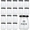 Yoghurtbekers 100 ml - 20 stuks - Glazen containers - Mini Productafbeelding-voorbeeld 1