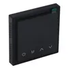 A black electronic thermostat for underfloor heating is shown against a white background. Voir les images du produit