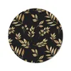 MuchoWow® Mauspad Mousepad Blatt - Muster - Gold 30x30 cm - Produktbild-Vorschau 1