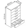 CP C 3000 Asisto Karteischrank anthrazit 6 Schubladen 80,0 Produktbild-Vorschau 2