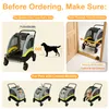 WISFOR Hundebuggy Faltbar, XL Hundewagen für mittelgroße Produktbild-Vorschau 11