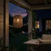 Rattan-Solar-Laterne, LED-Hängelampe für den Garten, für Produktbild-Vorschau 4
