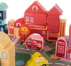 Hrací sada puzzle podložka dřevěné stavební bloky s písmeny Náhled obrázku produktu 6