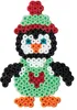 A craft project of a penguin made from beads. Produktbild-Vorschau