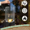 YUENFONG Bioethanol Standkamin 80x23x23 cm, Runder Produktbild-Vorschau 4