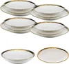 HowHomely Geschirrset Kati White Gold - Stilvoll und modern Produktbild-Vorschau 7