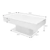 ML-Design Couchtisch mit 2 Staufächern, 110x60x40 cm, Weiß Produktbild-Vorschau 5