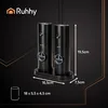 RUHHY Elektrický mlýnek na sůl a pepř sada 2 ks černý - Náhled obrázku produktu 2