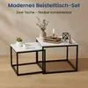 Table basse en bois (lot de 2), Table de salon Moderne, Voir les images du produit 9