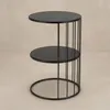 Runder Couchtisch RODA aus Metall, mit Ablage, Ø 52 cm Produktbild-Vorschau 3