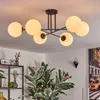 Fossobiubo Deckenlampe aus Metall/Glas in Schwarz/Weiß Produktbild-Vorschau 9