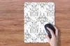 MuchoWow® Mauspad Mousepad Inka - Masken - Muster - Schwarz Produktbild-Vorschau 4