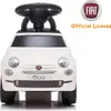 A white Fiat 500 ride-on car for children, shown from the front. Náhled obrázku produktu