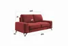 2-Sitzer Sofa 226 cm mit Schlaffunktion – Schlafsofa Produktbild-Vorschau 2