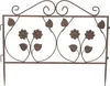Steckzaun Blume Metall braun 57x45cm – Dekozaun Produktbild-Vorschau 1