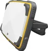 A square-shaped panel light with a white face and a gray and yellow protective frame, attached to a dark gray clip mechanism. Anteprima dell’immagine prodotto